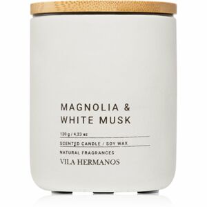Vila Hermanos Concrete Magnolia & White Musk vonná svíčka 120x0 g