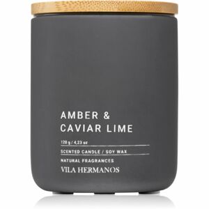 Vila Hermanos Concrete Amber & Caviar Lime vonná svíčka 120 g