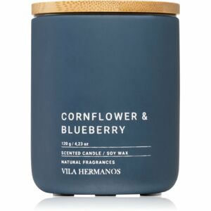 Vila Hermanos Concrete Cornflower & Blueberry vonná svíčka 120 g