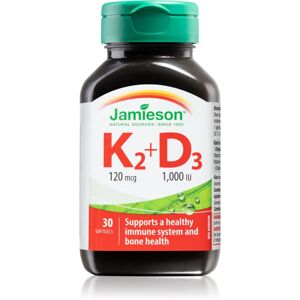 Jamieson Vitamíny K2 120 mcg a D3 1000 IU kapsle 30 ks