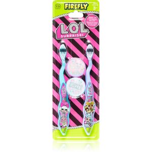 L.O.L. Surprise Travel Kit 2 Toothbrush and Caps zubní kartáček pro děti s držákem od 3let 2 ks