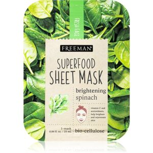 Freeman Superfood Spinach rozjasňující plátýnková maska 25 ml