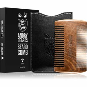 Angry Beards Beard Comb 69 Teeth dřevěný hřeben na vousy oboustranný 1 ks