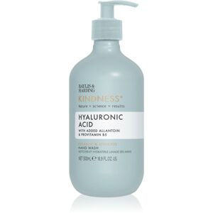 Baylis & Harding Kindness+ Hyaluronic Acid tekuté mýdlo na ruce s hydratačním účinkem Vůně Pear & Neroli 500 ml