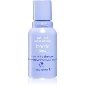 Aveda Blonde Revival™ Purple Toning Shampoo fialový tónovací šampon pro zesvětlené nebo melírované vlasy 50 ml
