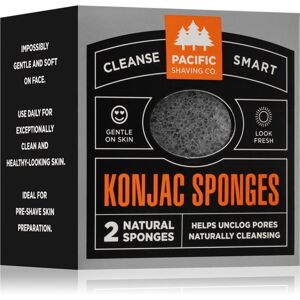 Pacific Shaving Konjac Sponges jemná exfoliační houbička na obličej 2 ks