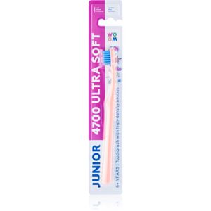 WOOM Toothbrush Junior 4700 Ultra Soft zubní kartáček pro děti od 6let ultra soft 1 ks