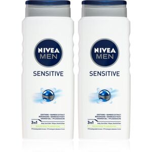 Nivea Men Sensitive sprchový gel na tělo a vlasy (výhodné balení)