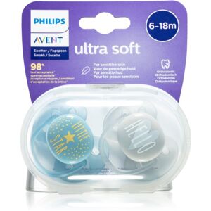 Philips Avent Soother Ultra Soft 6 - 18 m dudlík Mix Boy 2 ks