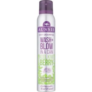 Aussie Wash+ Blow Kool Kiwi Berry suchý šampon 180 ml