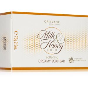 Oriflame Milk & Honey Gold Grand Celebration tuhé mýdlo s hydratačním účinkem 75 g