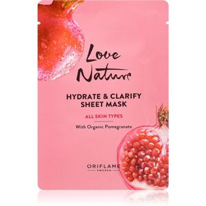 Oriflame Love Nature Pomegranate hydratační plátýnková maska 24 ml