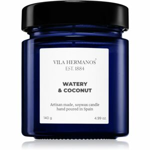 Vila Hermanos Apothecary Cobalt Blue Watery & Coconut vonná svíčka 140 g