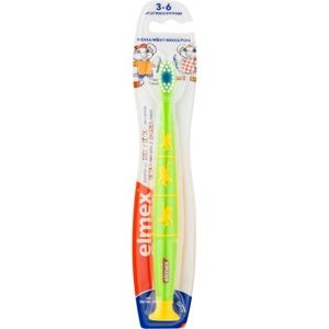 Elmex Kids 3-6 Years zubní kartáček s přísavkou pro děti 1 ks