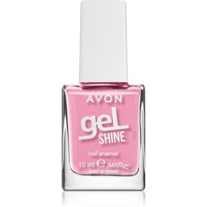 Avon Gel Shine lak na nehty s gelovým efektem odstín Blushing Pink 10 ml