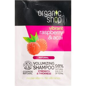 Organic Shop Natural Raspberry & Acai čisticí šampon pro objem 6 ml