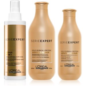 L’Oréal Professionnel Serie Expert Absolut Repair Gold Quinoa + Protein výhodné balení II. (pro velmi poškozené vlasy)