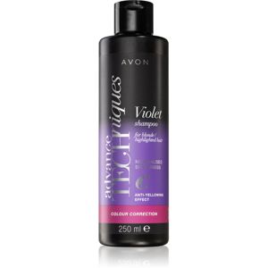 Avon Advance Techniques Colour Correction fialový šampon pro blond a melírované vlasy 250 ml