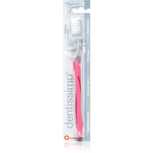 Dentissimo Toothbrushes Medium zubní kartáček pro zdravé dásně a komplexní péči o chrup odstín Pink 1 ks