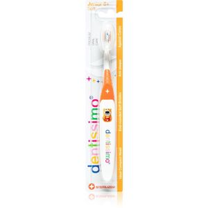 Dentissimo Toothbrushes Kids zubní kartáček pro děti od 6let soft Orange 1 ks