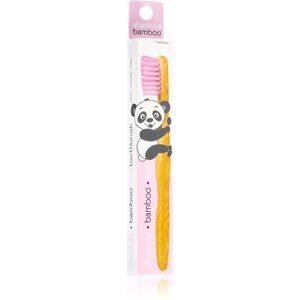 Absolut Bamboo Absolute Bamboo zubní kartáček pro děti Pink 1 ks