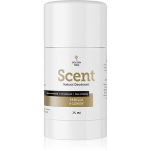 Golden Tree Scent Natural Deodorant tuhý deodorant bez obsahu hliníkových solí Vanila and Lemon 75 ml