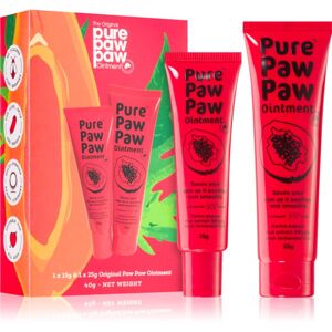 Pure Paw Paw Original balzám na rty a suchá místa (dárková sada)
