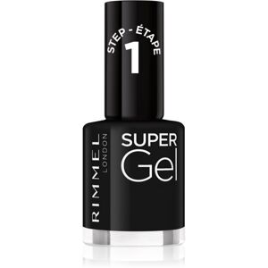 Rimmel Super Gel gelový lak na nehty bez užití UV/LED lampy odstín 070 Black Obsession 12 ml