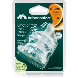 Bebeconfort Emotion Physio Medium Flow savička na láhev 0-12 m 2 ks