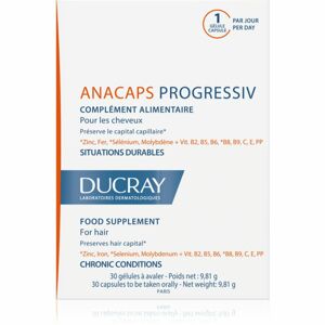 Ducray Anacaps Progressiv doplněk stravy pro chronické stavy vlasů 30 ks