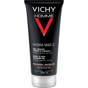 Vichy Homme Hydra-Mag C sprchový gel na tělo a vlasy 200 ml