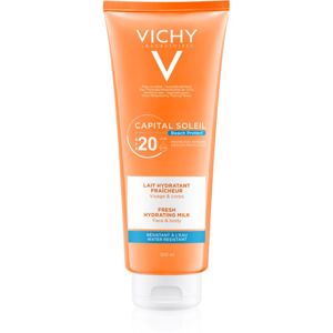Vichy Capital Soleil Beach Protect ochranné hydratační mléko na obličej a tělo SPF 20 300 ml