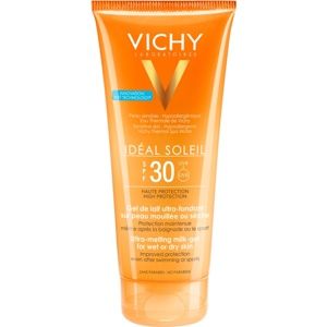 Vichy Idéal Soleil ultratající mléčný gel pro vlhkou nebo suchou pokožku SPF 30 200 ml