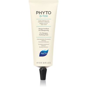 Phyto D-Tox čistící maska před mytím vlasů pro vlasy vystavené znečištěnému ovzduší