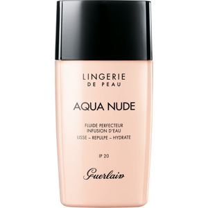 GUERLAIN Lingerie de Peau Aqua Nude Water-Infused Perfecting Fluid lehký hydratační make-up SPF 20 odstín 00N Porcelain 30 ml