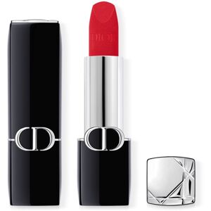DIOR Rouge Dior dlouhotrvající rtěnka plnitelná odstín 666 Rouge en Diable Velvet 3,5 g