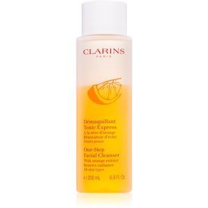 Clarins CL Cleansing One-Step Facial Cleanser čisticí a odličovací pleťové tonikum s extraktem z pomeranče 200 ml