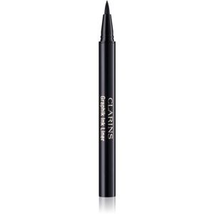 Clarins Graphik Ink Liner Liquid Eyeliner Pen dlouhotrvající oční linky ve fixu odstín 01 Intense Black 0.4 ml