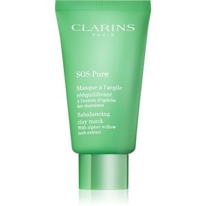 Clarins SOS Pure Rebalancing Clay Mask jílová maska pro smíšenou až mastnou pokožku 75 ml