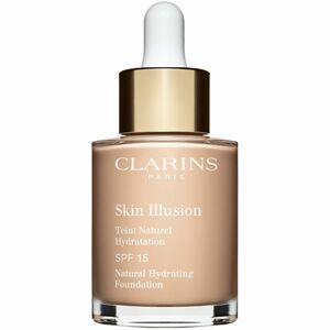 Clarins Skin Illusion Natural Hydrating Foundation rozjasňující hydratační make-up SPF 15 odstín 102.5 Porcelain 30 ml