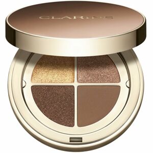 Clarins Ombre 4 Colour Eye Palette paletka očních stínů pro dlouhotrvající efekt odstín 04 - Brown Sugar Gradation 4,2 g