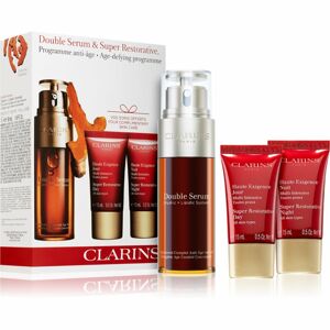 Clarins Double Serum & Super Restorative Set kosmetická sada (proti stárnutí pleti)