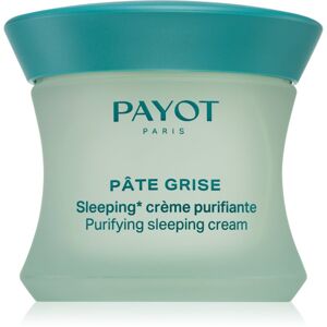 Payot Pâte Grise Purifying sleeping cream noční regulační a čisticí pleťový krém pro mastnou a smíšenou pleť 50 ml