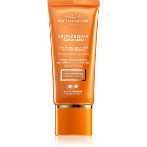 Institut Esthederm Bronz Repair Sunkissed Protective Anti-Wrinkle And Firming Tinted Face Care tónovací ochranný krém proti vráskám Golden Natural Tan