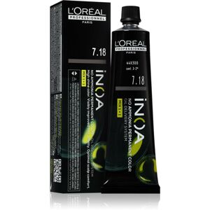 L’Oréal Professionnel Inoa permanentní barva na vlasy bez amoniaku odstín 7.18 60 ml