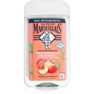 Le Petit Marseillais White Peach & Nectarine Bio jemný sprchový gel 250 ml