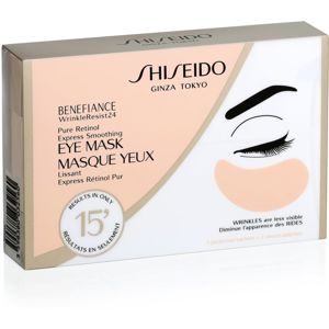 Shiseido Benefiance WrinkleResist24 Pure Retinol Express Smoothing Eye Mask oční protivrásková maska s retinolem 3x2 ks