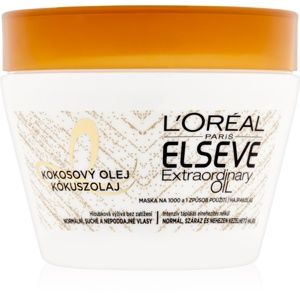 L’Oréal Paris Elseve Extraordinary Oil Coconut vyživující maska pro normální až suché vlasy s kokosovým olejem 300 ml