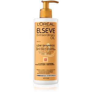 L’Oréal Paris Elseve Extraordinary Oil Low Shampoo pečující mycí krém pro velmi suché vlasy 400 ml