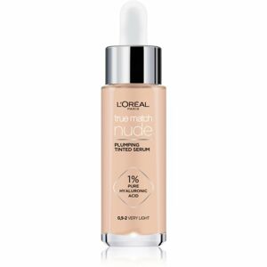 L’Oréal Paris True Match Nude Plumping Tinted Serum sérum pro sjednocení barevného tónu pleti odstín 0.5-2 Very Light 30 ml